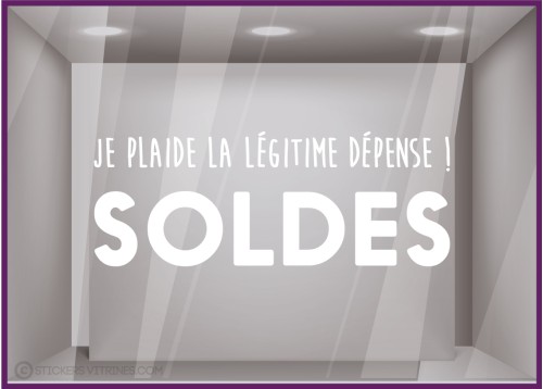 STICKER SOLDES DEPENSE  VITROPHANIE BOUTIQUE MAGASIN COMMERCE ADHESIF