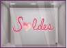 STICKER SOLDES PETIT COEUR VITROPHANIE BOUTIQUE MAGASIN COMMERCE ADHESIF