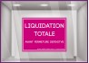 Sticker Liquidation totale avant fermeture définitive `a personnaliser