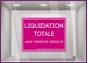Sticker Liquidation totale avant fermeture définitive `a personnaliser