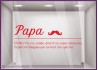 STICKER DECORATION MAGASIN VITRINE BOUTIQUE BONNE PAPA FETE DES PERES LETTRAGE ADHESIF COLLER MUSTACHE HUMOUR DEFINITION