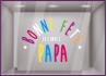 sticker bonne fete papa vitrine magasin fete des peres decoration pas cher vitrophanie signaletique boutique