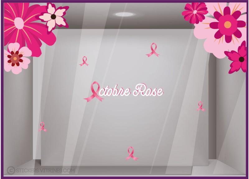 Kit de Stickers Fleurs Géantes Octobre Rose