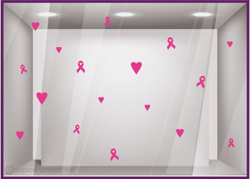 STICKER COEUR RUBAN ROSE OCTOBRE MOVEMBER VITRINE MAGASIN BOUTIQUE VITROPHANIE PHARMACIE CABINET MEDICAL LINGERIE FUCHSIA STICKER COEUR RUBAN ROSE OCTOBRE MOVEMBER VITRINE MAGASIN BOUTIQUE VITROPHANIE PHARMACIE CABINET MEDICAL LINGERIE FUCHSIA