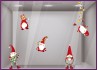 STICKER LUTIN PERE NOEL DECORATION GUIRLANDE CADEAU COURONNE MAGASIN BOUTIQUE VITROPHANIE VITRINE