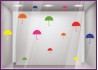 Kit Stickers Parapluies vitrine de commerce mode idee decoration maroquinerie bijouterie magasin calicot