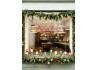 STICKER LUTIN DU PERE NOEL JOYEUSES FETES VITRINES MAGASIN IDEE DECOARTION BOUTIQUE VITROPHANIE FABRICANT IMPRIMEUR