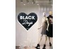 STICKER COEUR BLACK DAYS PAILLETTE VITROPHANIE MAGASIN BOUTIQUE FRIDAY IDEE DECORATION IMPRIMEUR FABRICANT