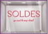 STICKER LETTRAGE ADHESIF VITROPHANIE SOLDES CALICOT IMPRIMEUR MAGSIN VITRINE BOUTIQUE