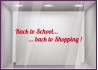 Sticker Back to School Back to Shopping devanture vitrine automne mode magasin bijouterie calicot