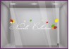 Sticker Nouvelles Collections Feuilles d'Automne VITRE DECORATION COMMERCE LETTRAGE ADHESIF