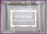 Sticker Petits Prix sur Collection d'Été DEVANTURE MAGASIN BOUTIQUE ADHESIF DECORATION