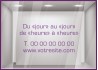 Sticker-Horaires-Classique a personnaliser-vitrine-cafe-lettrage adhesif-texte autocollant-devanture