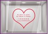 Sticker Horaires Coeur `a personnaliser