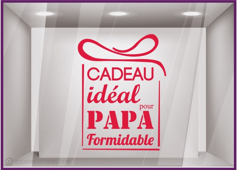 Sticker decoratif cadeau idéal homme pour devantures de magasins