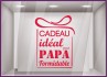 Sticker Cadeau idéal pour Papa fete des peres papas mode parfumerie accessoire chaussure lettrage adhesif calicot