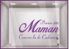 Sticker Maman couverte de cadeaux fete des meres maman mode institut beaute bijouterie fleuriste parfumerie calicot vitrophanie 