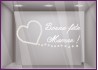 Autocollant pour vitre Sticker Maman Perles