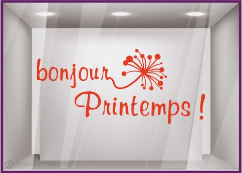 Sticker Bonjour Printemps !