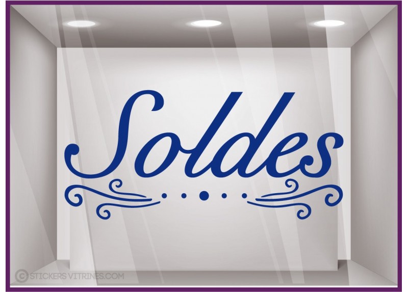 Sticker Soldes Volutes