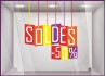 Sticker Soldes Etiquettes Multicolores promotion pourcentage offre promotionnelle destockage braderie liquidation 