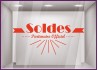 Sticker Soldes Partenaire Officiel promotion lettrage adhesif destockage braderi liquidation stock hiver ete mode opticien