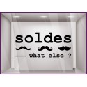 Sticker Soldes What else? promotion offre promotionnelle promos destockage braderie liquidation moustache mode accessoire