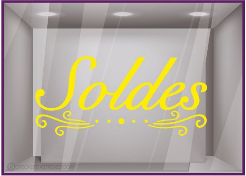 Sticker Soldes Volutes