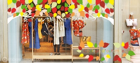 Idée de Décoration de Vitrine pour la Rentrée des classes et l'Automne