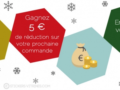 Gagnez 5€ sur votre prochaine commande ! 