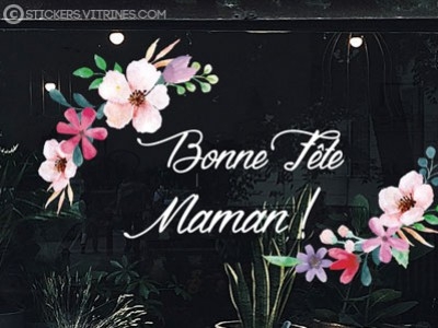 IDÉE DÉCO POUR VOTRE VITRINE DE COMMERCE : UNE VITROPHANIE FÊTE DES MÈRES !
